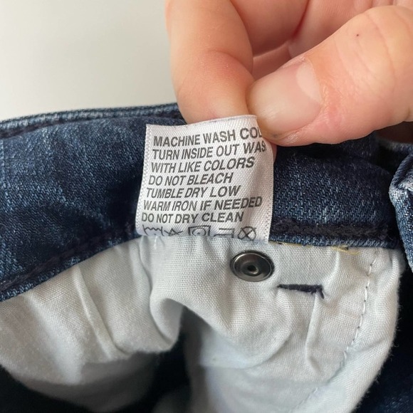 Etcetera Boyfriend Jeans Dark Wash Size 4 Stretch Straight Leg - Picture 8 of 9